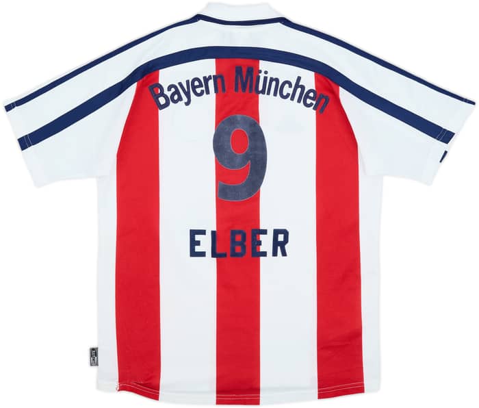 2000-01 Bayern Munich Away Shirt Elber #9 - 6/10 - (XL.Boys)