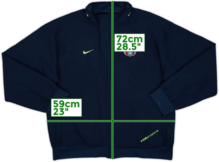 2007-08 Barcelona Nike Track Jacket - 8/10 - (L)