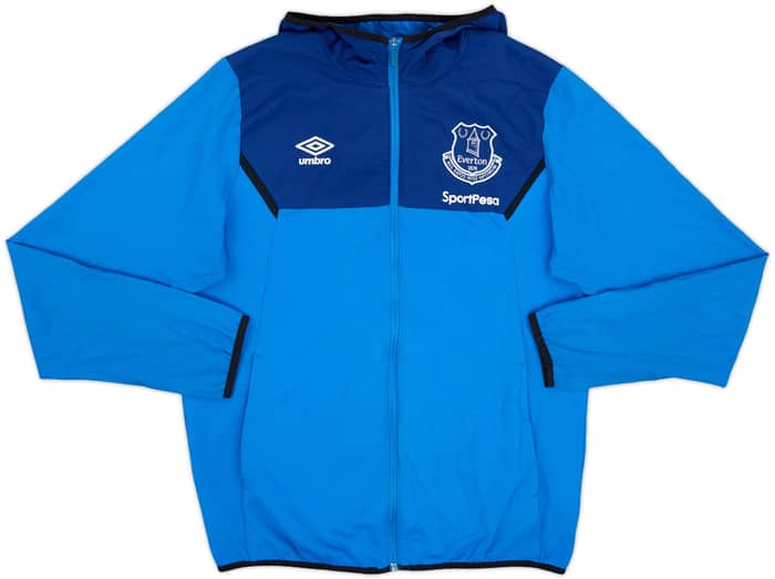 2017-18 Everton Umbro Hooded Track Jacket - 8/10 - (L)