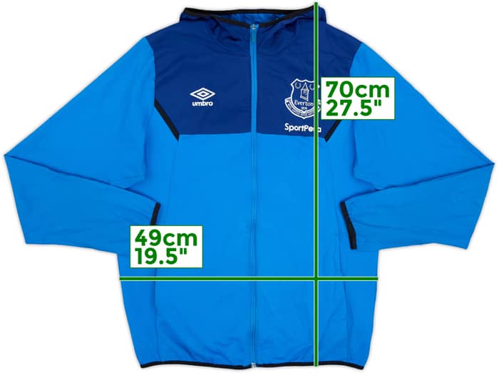 2017-18 Everton Umbro Hooded Track Jacket - 8/10 - (L)