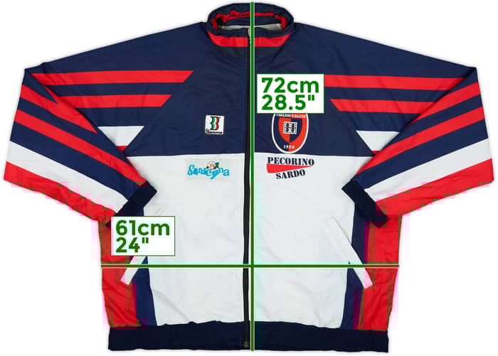 1998-00 Cagliari Player Issue Biemme Track Jacket - 7/10 - (XL)