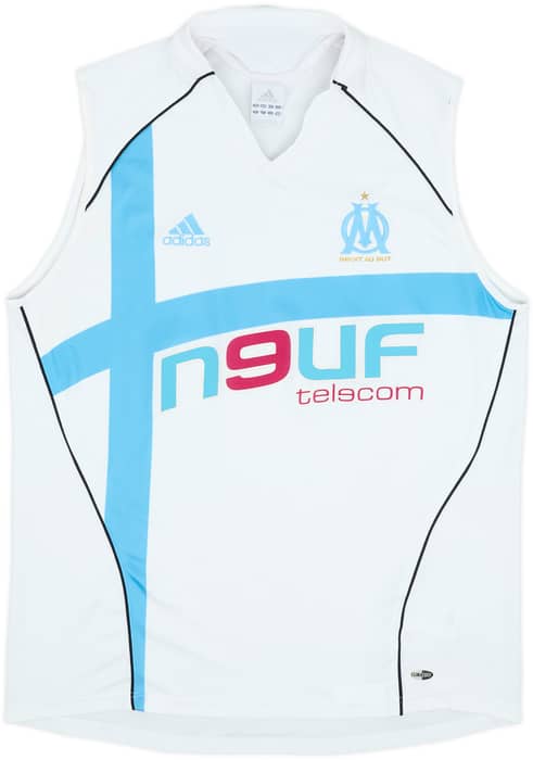 2005-06 Olympique Marseille adidas Training Vest - 8/10 - (L)
