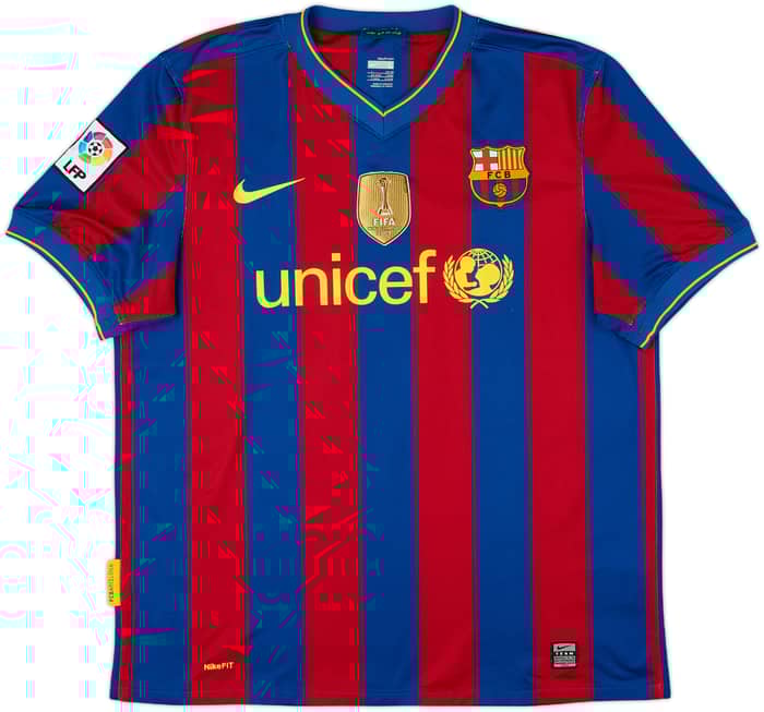 2009-10 Barcelona Home Shirt A.Iniesta #8 - 10/10 - (L)