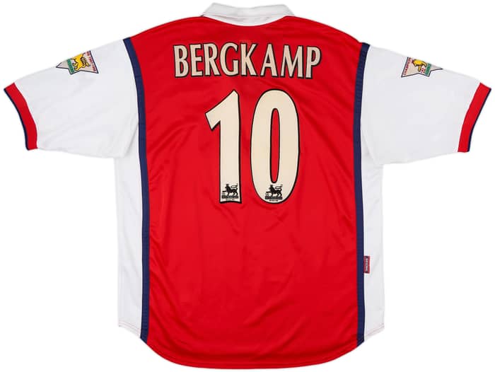 1998-99 Arsenal Home Shirt Bergkamp #10 - 8/10 - (L)
