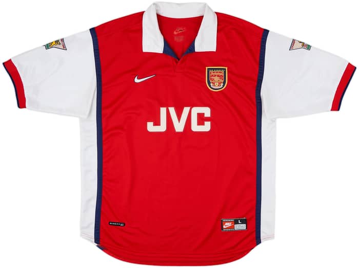 1998-99 Arsenal Home Shirt Bergkamp #10 - 8/10 - (L)