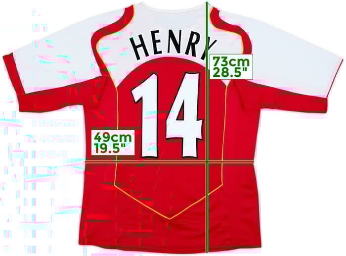 2004-05 Arsenal Home Shirt Henry #14 - 9/10 - (M)