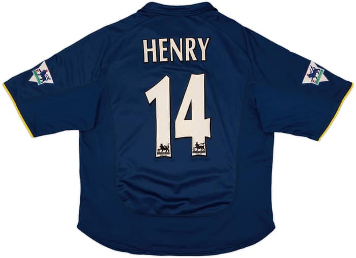 2000-02 Arsenal European Shirt Henry #14 - 8/10 - (L)