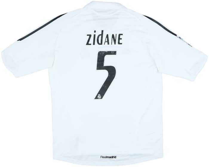 2005-06 Real Madrid Home Shirt Zidane #5 - 6/10 - (L)