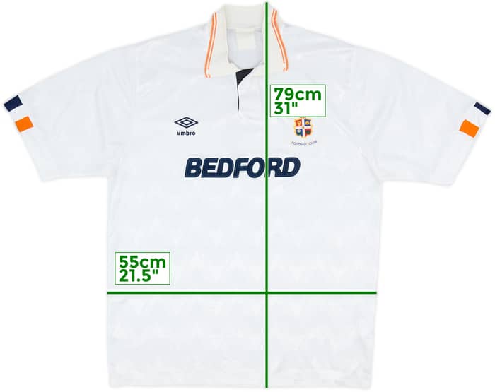 1990-91 Luton Town Home Shirt - 8/10 - (L)