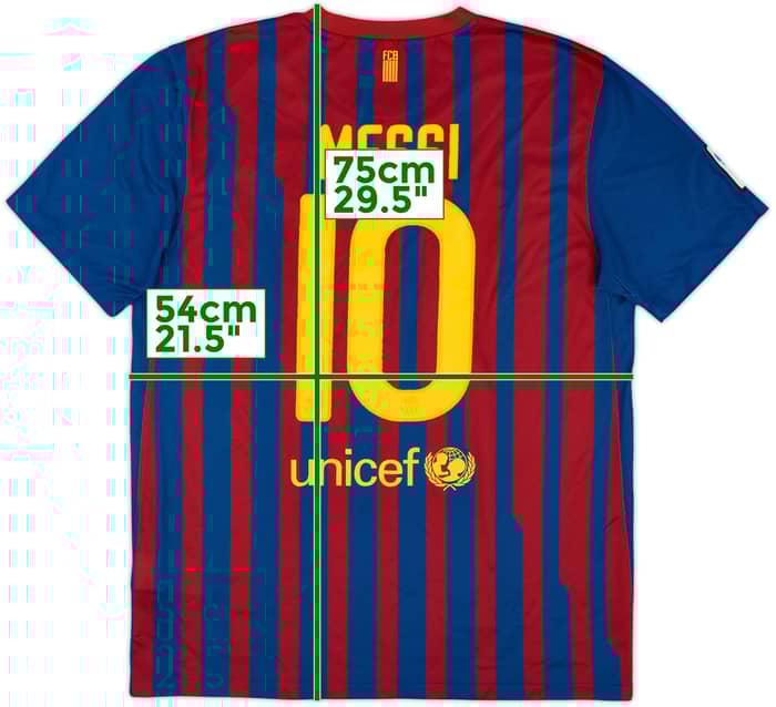 2011-12 Barcelona Home Shirt Messi #10 - 6/10 - (L)