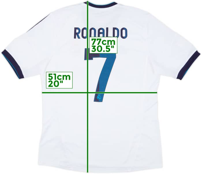 2012-13 Real Madrid Home Shirt Ronaldo #7 - 6/10 - (L)