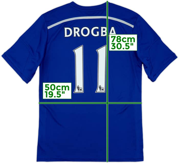 2014-15 Chelsea Home Shirt Drogba #11 - 7/10 - (L)