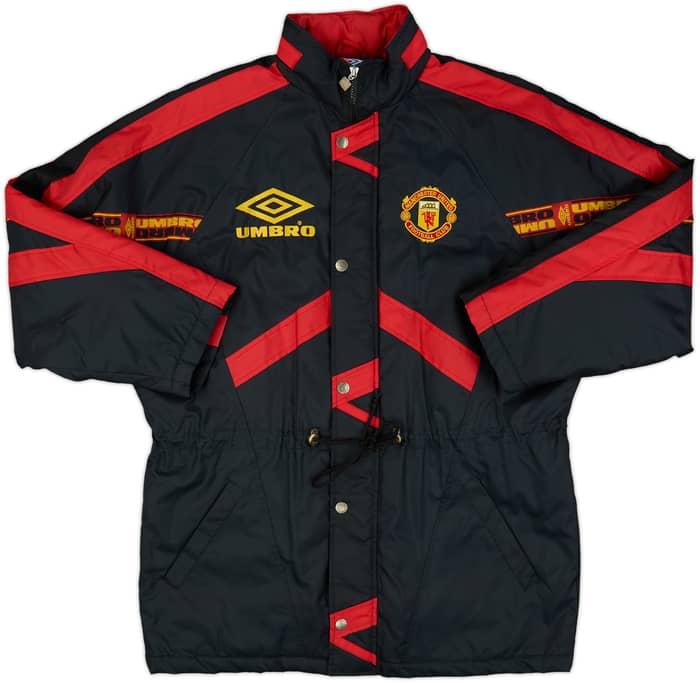 1994-95 Manchester United Umbro Padded Bench Coat - 9/10 - (L)