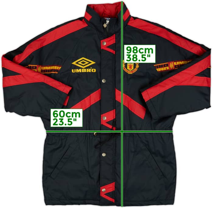 1994-95 Manchester United Umbro Padded Bench Coat - 9/10 - (L)