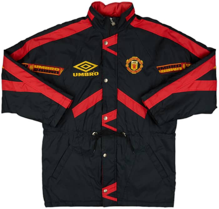 1994-95 Manchester United Umbro Padded Bench Coat - 8/10 - (M)
