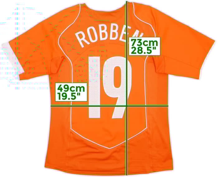 2004-06 Netherlands Home Shirt Robben #19 - 8/10 - (S)