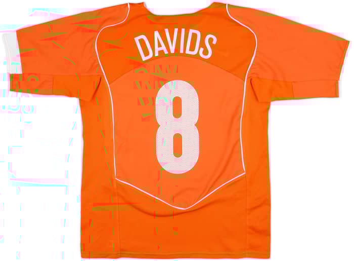 2004-06 Netherlands Home Shirt Davids #8 - 9/10 - (M)