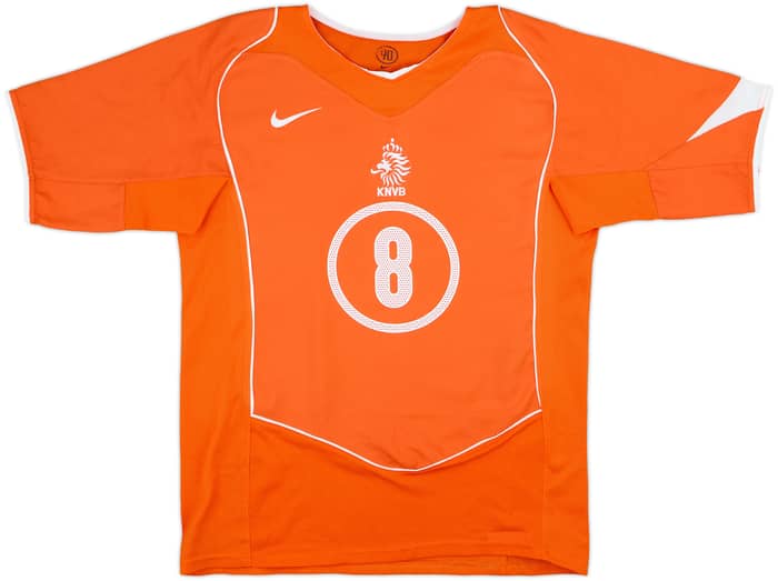 2004-06 Netherlands Home Shirt Davids #8 - 9/10 - (M)