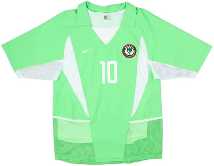 2002-04 Nigeria Player Issue Home Shirt Okocha #10 - 10/10 - (S)