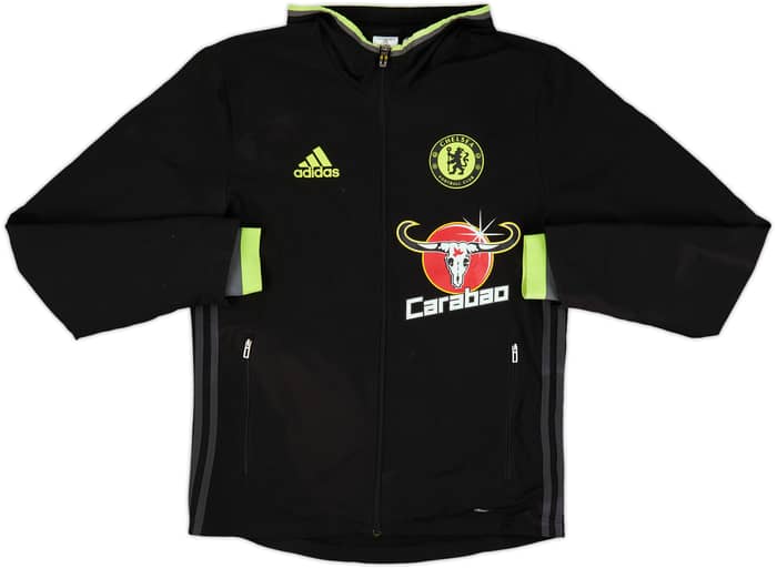 2016-17 Chelsea adidas Hooded Track Jacket - 8/10 - (S)