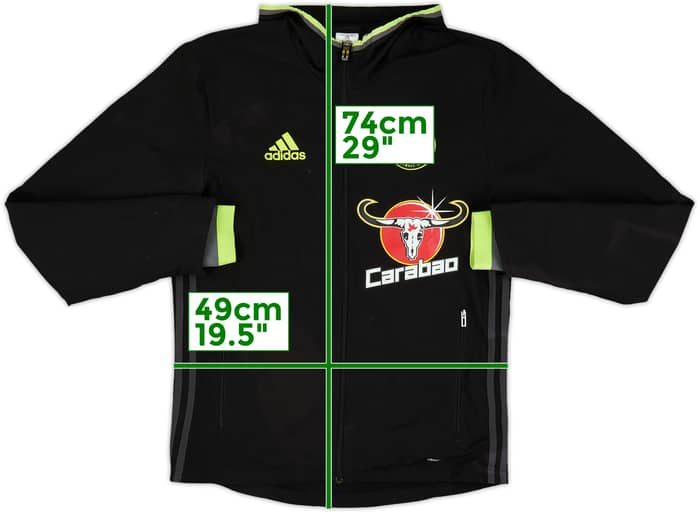 2016-17 Chelsea adidas Hooded Track Jacket - 8/10 - (S)