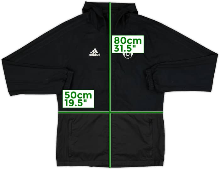 2018-19 Fulham adidas Hooded Track Jacket - 5/10 - (S)