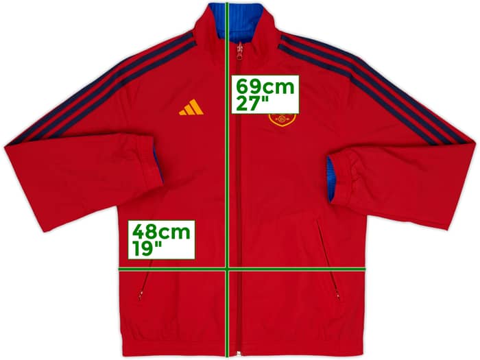 2024-25 Spain adidas Chamarra de chándal reversible - 10/10 - (XL.Niños)