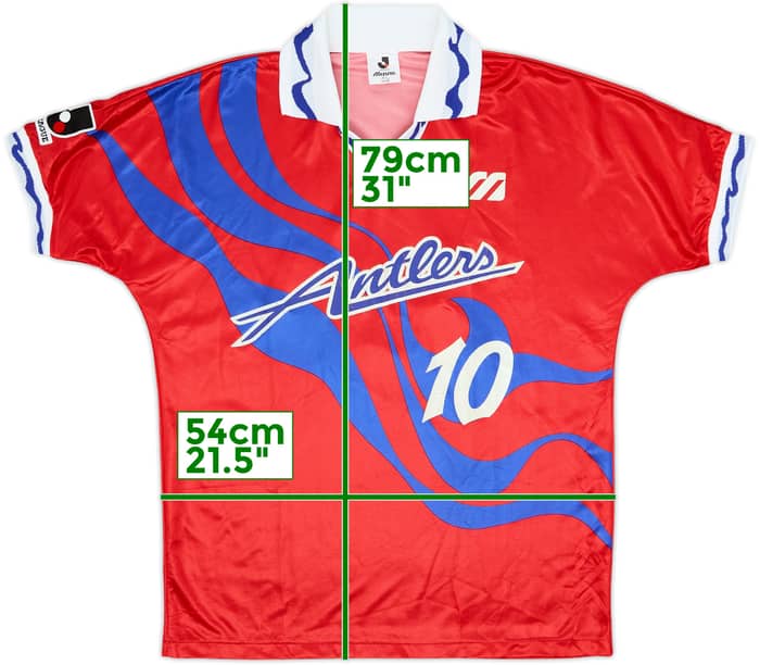 1993-94 Kashima Antlers Home Shirt #10 - 6/10 - (L)