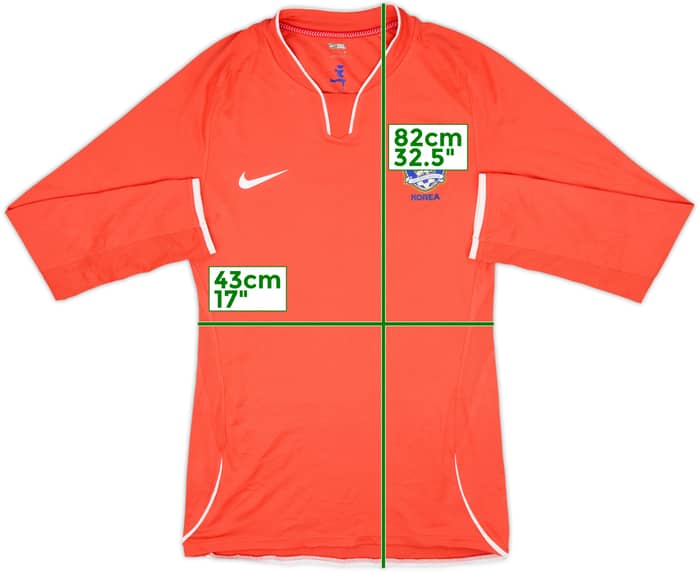 2008-10 South Korea Player Issue Home L/S Shirt - 6/10 - (3XL)