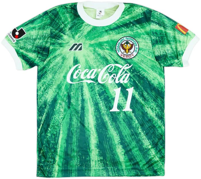 1993-95 Verdy Kawasaki Home Shirt #11 - 8/10 - (L)