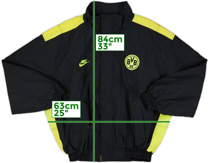 1995-96 Borussia Dortmund Nike Padded Bench Coat - 7/10 - (XXL)
