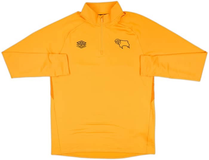2018-19 Derby County Umbro 1/4 Zip Drill Top - 10/10 - (L)