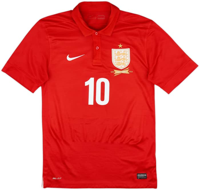 2013 England Away 150th Anniversary Shirt Rooney #10 - 8/10 - (S)