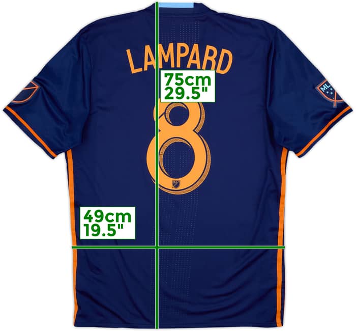 2016-17 New York City Authentic Away Shirt Lampard #8 - 8/10 - (L)