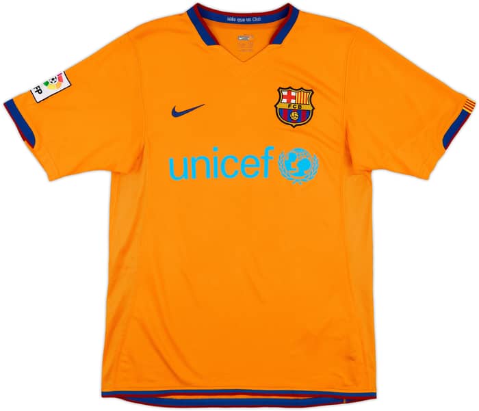 2006-08 Barcelona Away Shirt Ronaldinho #10 - 8/10 - (S)