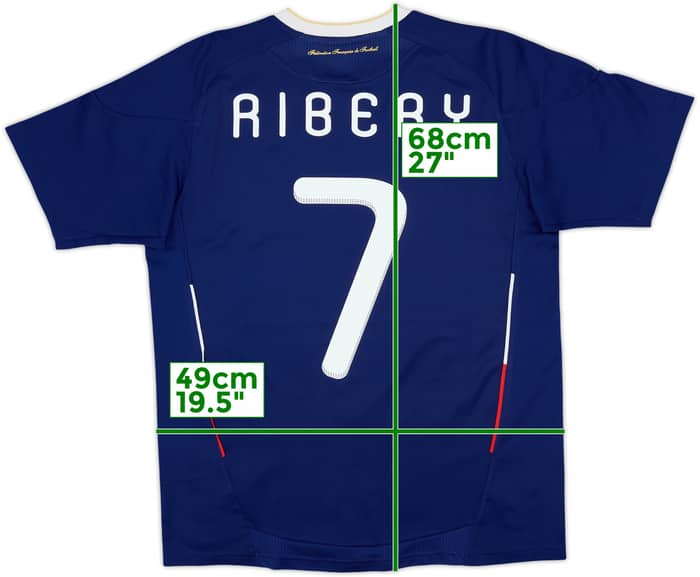 2009-10 France Home Shirt Ribery #7 - 8/10 - (M)