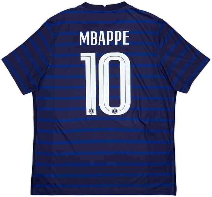 2020-21 France Home Shirt Mbappe #10 - 8/10 - (XL)