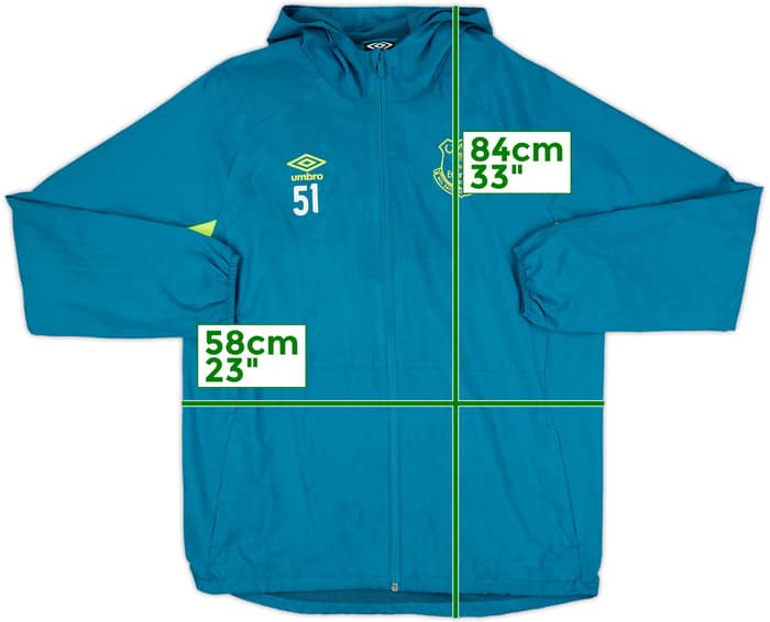 2017-18 Everton Player Issue Umbro Hooded Track Jacket #51 - 5/10 - (L)