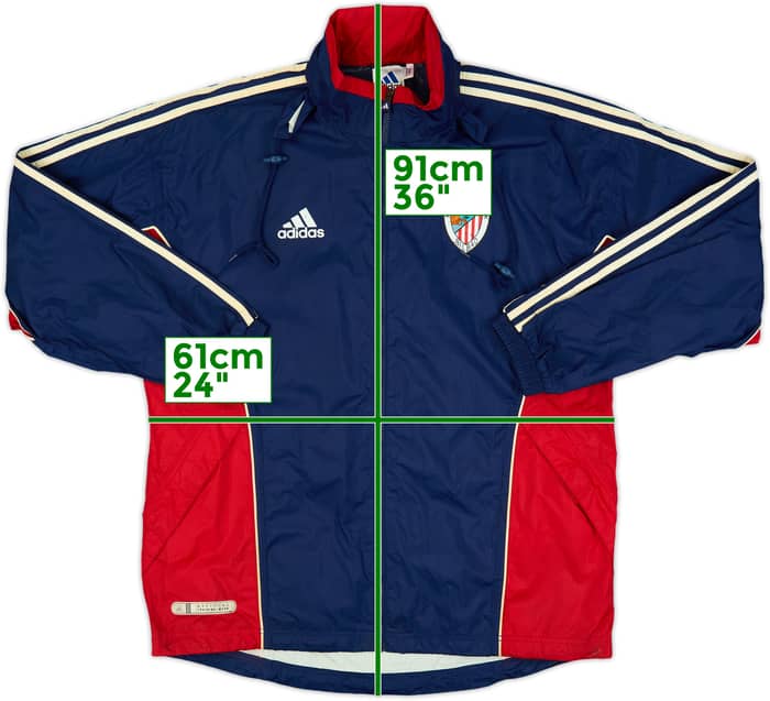 1999-00 Athletic Bilbao adidas Hooded Rain Jacket - 6/10 - (M)