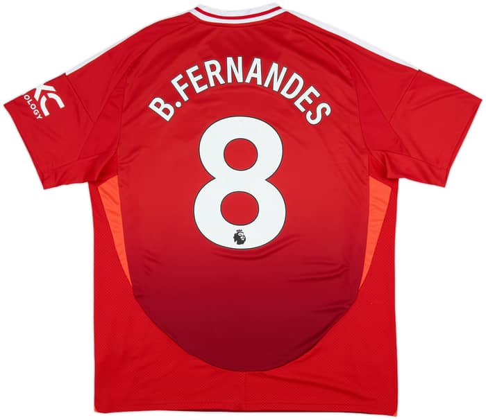 2024-25 Manchester United Home Shirt B.Fernandes #8 - 10/10 - (XL)