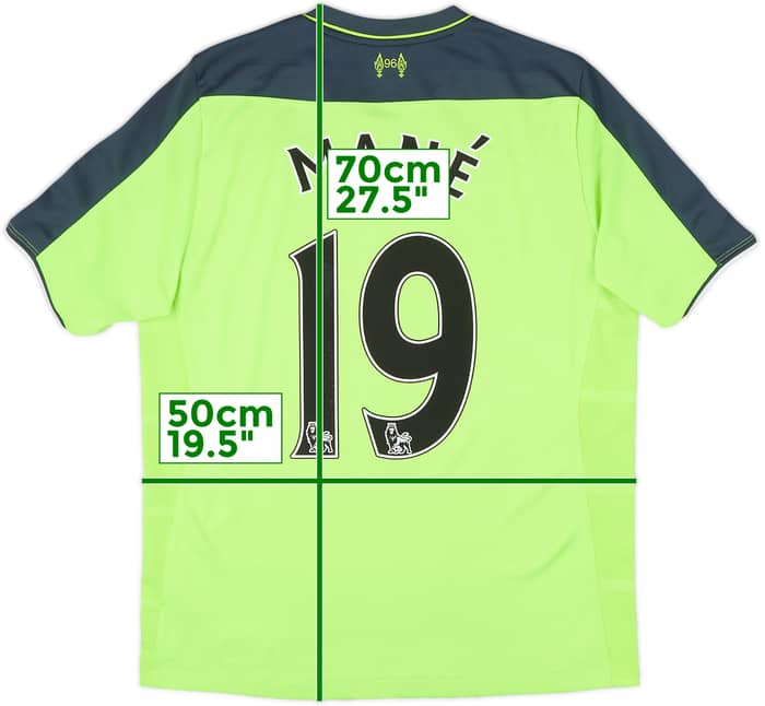 2016-17 Liverpool Third Shirt Mane #19 - 6/10 - (S)