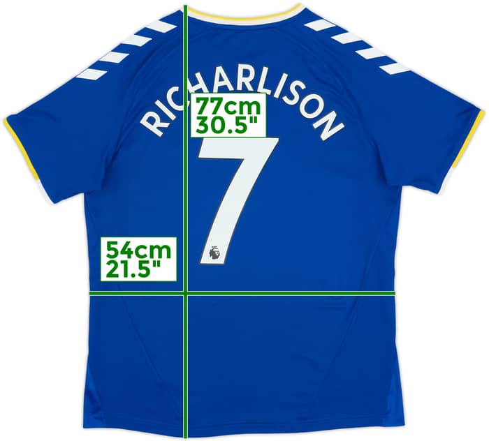 2021-22 Everton Home Shirt Richarlison #7 - 9/10 - (XL)