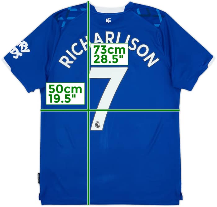 2019-20 Everton Home Shirt Richarlison #7 - 9/10 - (L)