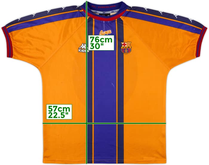 1997-98 Barcelona Away Shirt - 6/10 - (L)