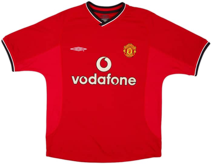 2000-02 Manchester United Home Shirt Beckham #7 - 8/10 - (Y)