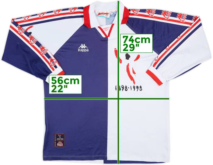 1997-98 Athletic Bilbao Match Issue Centenary Away L/S Shirt #4