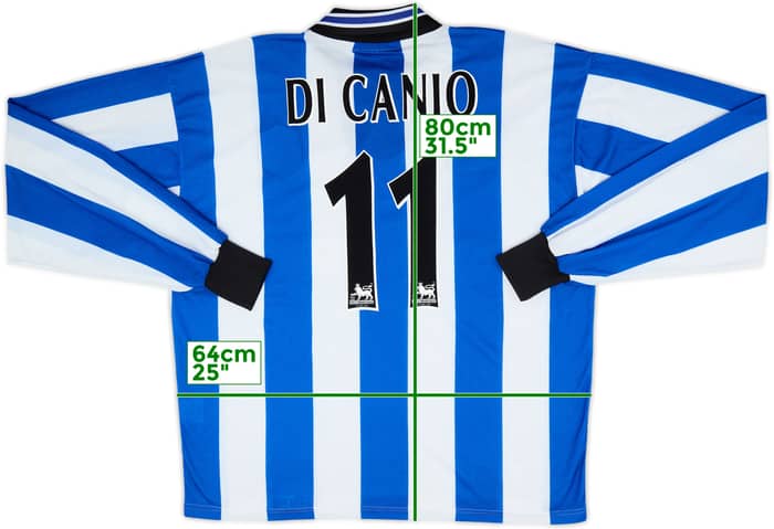 1997-99 Sheffield Wednesday Home L/S Shirt Di Canio #11 - 9/10 - (XL)