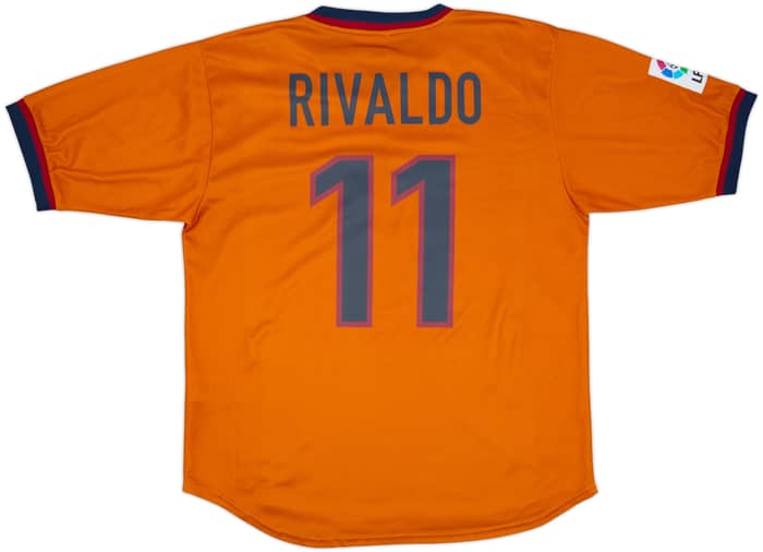 1998-00 Barcelona Third Shirt Rivaldo #11 - 9/10 - (L)