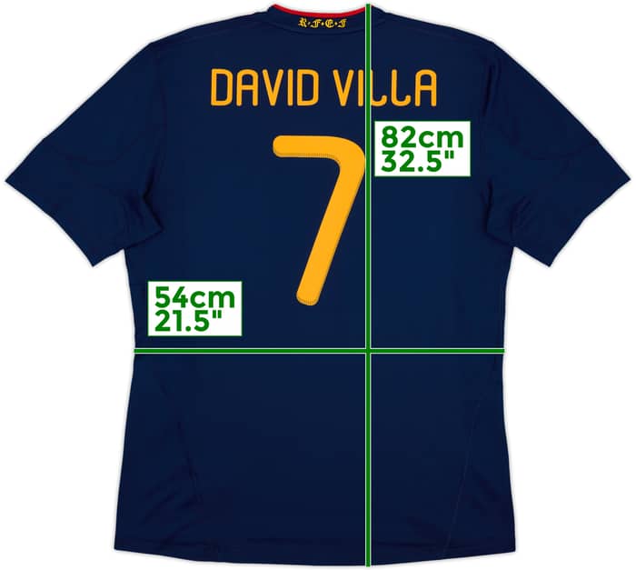 2010-11 Spain Away Shirt David Villa #7 - 10/10 - (XL)