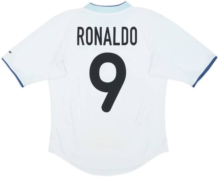 2000-01 Inter Milan Camiseta de Visitante Ronaldo #9 - 8/10 - (S)
